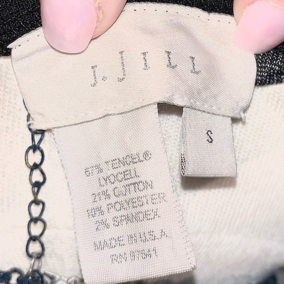 J.Jill Black long sleeve v neck Maxi Knit Dress Women’s Small - Picture 8 of 8